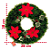 GUIRLANDA DECORATIVA DE NATAL FESTÃO COM FLORES VERMELHAS - MULTIART - Imagem 3