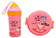 KIT LANCHEIRA MARMITA ESCOLAR REDONDO E GARRAFA CORES SORTIDAS - TOKYO DESIGN - Imagem 8