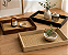 BANDEJA DECORATIVA RETANGULAR MDF E VIDRO 22X12CM CORES SORTIDAS - TOKYO DESIGN - Imagem 1