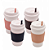 COPO PARA CAFÉ COM TAMPA E MEXEDOR DE BAMBU 450ML CORES SORTIDAS - LYOR - Imagem 1