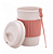 COPO PARA CAFÉ COM TAMPA E MEXEDOR DE BAMBU 450ML CORES SORTIDAS - LYOR - Imagem 2