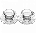 KIT COM 2 XÍCARAS DE CRISTAL PARA CAFÉ COM PIRES RADIAL 90ML - WOLFF - Imagem 3