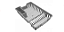 ESCORREDOR DE LOUÇAS DE PLÁSTICO PARA 12 PRATOS CINZA 44X29CM - ARQPLAST - Imagem 2