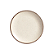 PRATO DE SOBREMESA DE CERÂMICA COUP VANILLA 21CM - ALLEANZA - Imagem 1