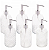 PORTA SABONETE LÍQUIDO DE VIDRO ESTAMPAS SORTIDAS 380ML - LYOR - Imagem 1