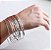 Conjunto 06 Pulseiras Argola Bracelete de Prata 950k - Modelo 2.3mm de Largura - Imagem 1