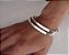 Conjunto 02 Pulseiras Argola Bracelete de Prata 950k - Modelo 5mm de Largura - Imagem 2