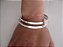 Conjunto 02 Pulseiras Argola Bracelete de Prata 950k - Modelo 5mm de Largura - Imagem 1