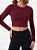 Cropped Manga Longa Merlot - Imagem 1