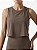 Cropped Regata Basic Capuccino - Imagem 1