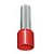 TERMINAL TUBULAR LONGO 35MM VERMELHO CT3614L - Imagem 1