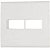 PLACA HORIZONTAL 1+1 LIZ 4X4 TRAMONTINA 57106/023 - Imagem 1