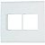 PLACA HORIZONTAL 2+2 LIZ 4X4 TRAMONTINA 57106/026 - Imagem 1