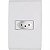 TOMADA LIZ 2P+T 10A 250V C/PLACA TRAMONTINA 57170/010 - Imagem 1