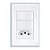 INTERRUPTOR EVIDENCE 2SS+TOMADA 10A COM PLACA FAME - Imagem 1