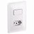 INTERRUPTOR SIMPLES 1SP+TOMADA 10A 250V ZEFFIA 680114 - Imagem 1