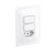 INTERRUPTOR SIMPLES 2SS+TOMADA 10A 250V ZEFFIA 680113 - Imagem 1