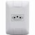 TOMADA ARIA 2P+T 10A 250V BR C/PLACA 57241/010 - Imagem 1