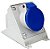 TOMADA INDUSTRIAL SOBREPOR 3P+T 16A 220V N4009 STECK - Imagem 1