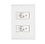 TOMADA LIZ 2P+T 10A DUPLA C/PLACA TRAMONTINA 57170065 - Imagem 1