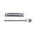 BUCHA NYLON SX06+PARAFUSO CABECA PANELA FISCHER - Imagem 1