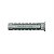 BUCHA NYLON SX08 SEM PARAFUSO 600160 FISCHER - Imagem 1