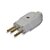 PLUGUE MACHO 3P 10A 250V BR TRAMONTINA 57402/103 - Imagem 1