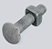 PARAFUSO GALVANIZADO FRANCES M16 P/ABRACADEIRA - Imagem 1