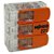 CONECTOR EMENDA 3 VIAS 221 40A 0,5/6MM UN 613 WAGO - Imagem 1