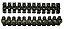 CONECTOR BORNE PRETO C/12 UN 16MM 60A DIVERSOS - Imagem 1