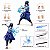 Boneco Blokees Sasuke Uchiha Champion Class Naruto Shippuden Novo - Imagem 4