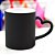 Caneca magic alça coração preta - Imagem 1