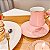 Jogo com 6 xicaras e Pires de Porcelana New Bone Café 80ml - Imagem 5