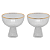 Conjunto 2 Taças de Sobremesa  Fio de Ouro 200ml - Imagem 1