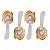 Conjunto 4 Espatulas De Aço Inox Agata - Imagem 1