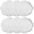 Conjunto 6 Pratos Porcelana Butterfly Branco - Imagem 2