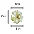 Conjunto 4 Anéis para Guardanapos Plástico Flor - Imagem 3
