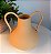 Vaso decorativo em metal - marrom - 17,5CM X 17,5CM X 22CM - Imagem 1