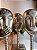 Conjunto de peças decorativas de metal prata com a simbologia - Imagem 11
