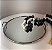 Bandeja de espelho com detalhes de metal prata 30 X 4CM - Imagem 3