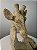 Girafa Decorativa de Resina Dourada - Imagem 4