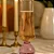 Conjunto de 6 Taças de Champagne em Vidro Transparente Base Esfera Rosa - Imagem 3