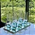 Conjunto de 6 Taças Champagne em Vidro Transparente Base Esfera Verde - Imagem 3