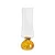 Conjunto de 6 Taças Champagne em Vidro Transparente Base Esfera Ambar - Imagem 2