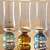 Conjunto de 6 Taças Champagne em Vidro Transparente Base Esfera Ambar - Imagem 5