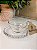 Xícara Chá Cristal de Chumbo c/Prato Coração Pearl - 180ml - Imagem 1