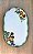 Travessa Oval Le Figue Branco e verde - Imagem 1