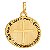 Pingente Ouro Medalha das 2 Cruzes - Imagem 2