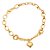 Pulseira Ouro Elo com Coração - Imagem 1