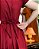 Vestido de Linho Anos Dourados (Merlot) PRONTA ENTREGA - Imagem 3